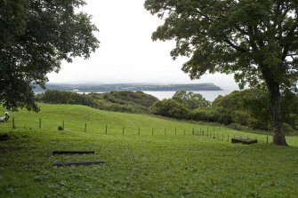 View of landscape to west from east