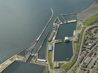 Oblique aerial view centred on Dock No. 1, taken from the NE.