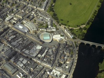 Oblique aerial view centred on the museum, taken from the SSE.