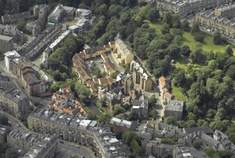 Oblique aerial view centred on Damside, taken from SE.