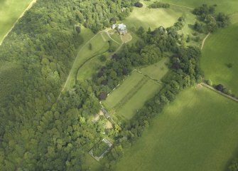 General oblique view centred on the  country house with the surrounding policies adjacent, taken from the  SW.