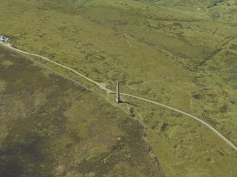 Oblique aerial view centred on the monument, taken from the ENE.