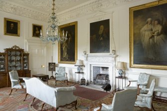 Interior. View of white drawing room