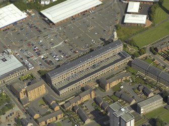 Oblique aerial view of High Mill, taken from the SSW.