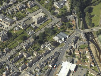 Oblique aerial view centred on Invercowie house and garden, taken from the SE.