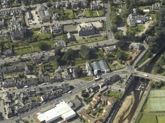 Oblique aerial view centred on Invercowie house and garden, taken from the E.