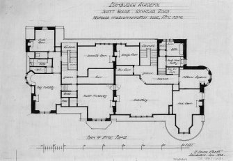 Plan of attic floor.