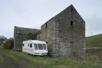 General view of mill building. Kiln area to right of picture.