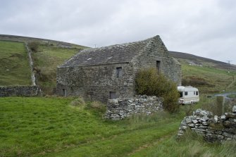 General view looking NE of mill and lade.