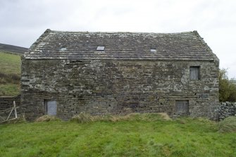 General view of damage to SW elevation.