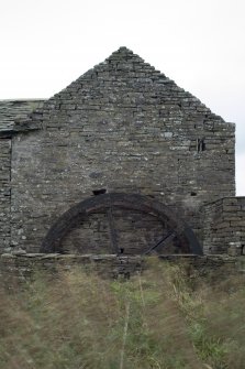View of NW elevation, mill building area.