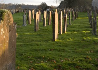 View of graveyard
