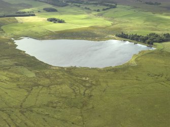 Oblique aerial view centred on the reservoir, taken from the ENE.