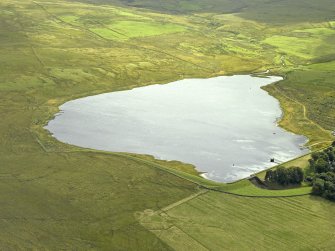 Oblique aerial view centred on the reservoir, taken from the NW.