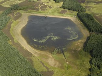 Oblique aerial view centred on the reservoir, taken from the SW.