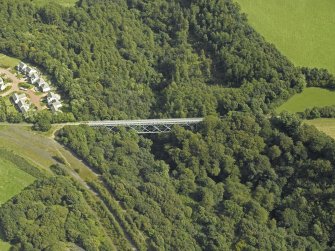 Oblique aerial view centred on the viaduct, taken from the W.