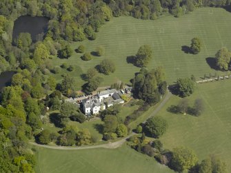 Oblique aerial view centred on Rozelle House, taken from the SSW.