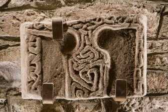 Detail of Pictish cross slab fragment