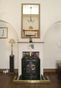 Interior. Ground floor. Inner hall. Detail of fireplace