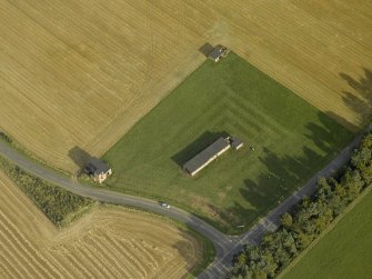 Oblique aerial view centred on the radar station, taken from the NW.