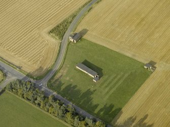 Oblique aerial view centred on the radar station, taken from the SW.