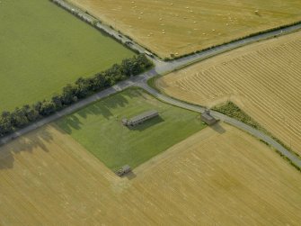 Oblique aerial view centred on the radar station, taken from the E.