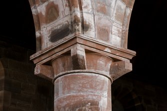 Interior. Column capital. Detail