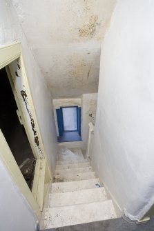 Interior. Attic stair.