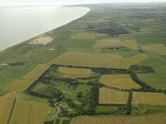 General oblique aerial view of Menie estate, taken from the N.