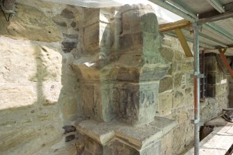 East Range detail of capital and carved freize