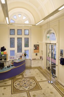 Interior. View of reception area from S