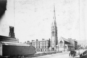 Page 26v/2 General view of St Matthew's Church, Blythswood, Glasgow 
Titled: 'Blythswood Church (1849) J.F. Emmett of London Archt.'
PHOTOGRAPH ALBUM NO.146: THE THOMAS ANNAN ALBUM.
