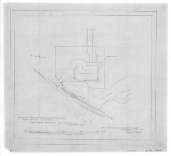 Grudie Bridge Power Station.
Site layout showing entrance gates, fence to roadway and perimeter fence.