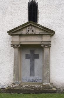 Detail of  Earls of Traquair memorial