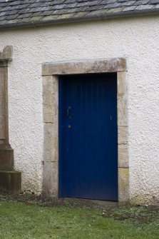 Detail of aisle door