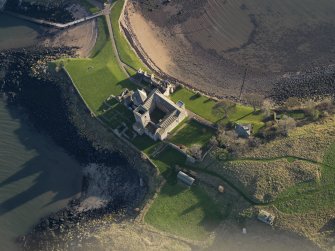 Oblique aerial view centred on the Abbey, taken from the NW.