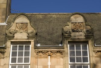 Detail of window pediments.