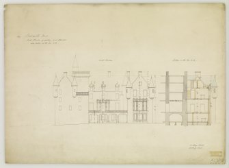 South elevation and section.
Signed "131 George Street  22 Jan 1840"