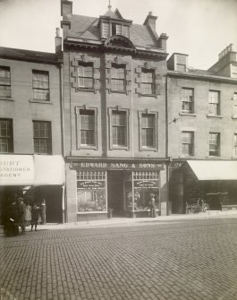 View of the frontal elevation, 178-182 High Street, Kirkcaldy, showing Edward Sang & Sons.
