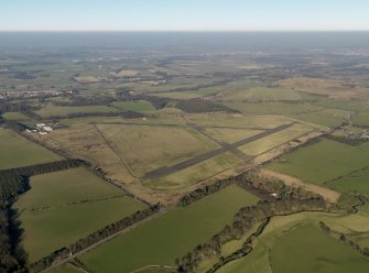 Oblique aerial view centred on the airfield, taken from the SW.