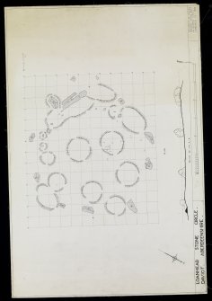 Loanhead Stone Circle, Daviot, Aberdeenshire (H M Office of Works Ancient Mons Dept, 122 George Street, Edinburgh) Scale Quarter Inch to One Foot: The Site Before Excavation