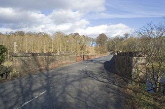 View of deck and parapet from SW