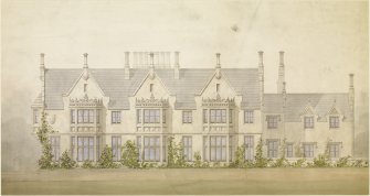 Digital copy of front elevation. Hillside House - Aberdour