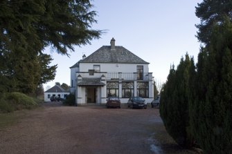 View from W showing entrance front