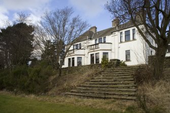 View from SSE showing garden steps