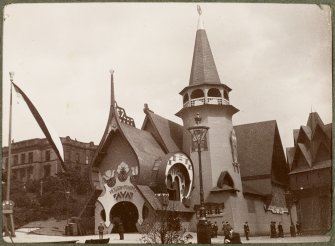 View of the Russian pavilion at the International Exhibition in Glasgow 1901.
Titled: '1887 Exp  Russian Section'
