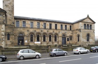 Central block and W gable, view from NE