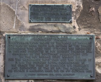 Detail of plaques.