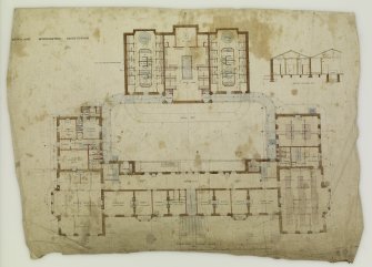 Formerly Dunblane Hydropathic Institution.
Principal Floor Plan and Section.