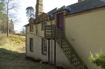 View of rear stair